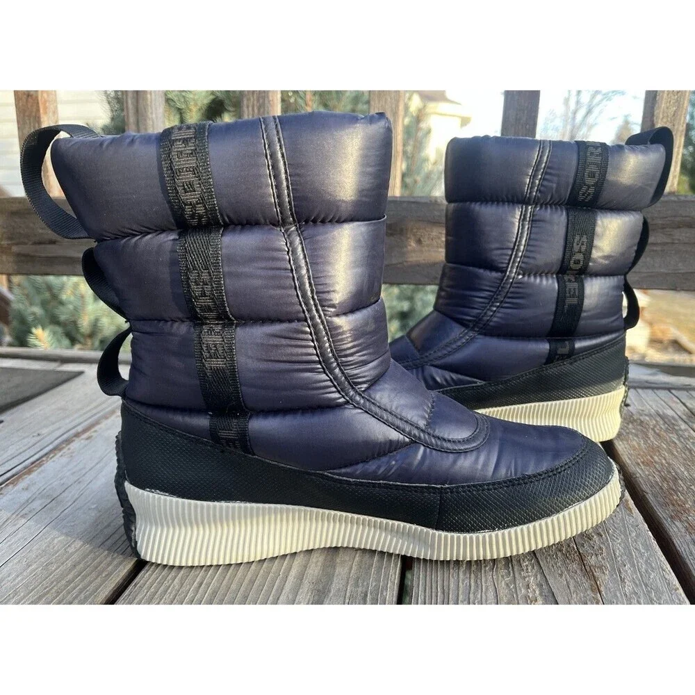 Sorel Women's 10 Out 'N About Mid Puffy Winter Snow Boots Waterproof